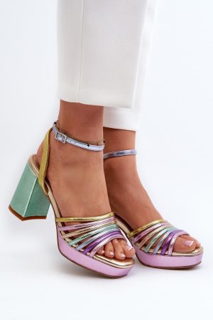 Sandalen mit Absatz model 196965 Step in style