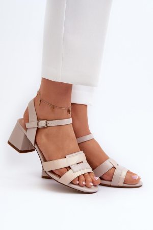 Sandalen mit Absatz model 197096 Step in style