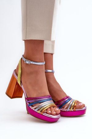 Sandalen mit Absatz model 198139 Step in style