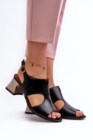 Sandalen mit Absatz model 198797 Step in style