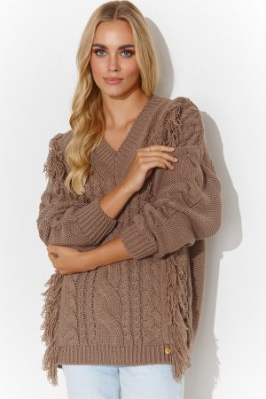 Pullover model 184793 Makadamia